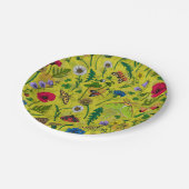 緑に野生の花と蛾 ペーパープレート (アングル)