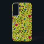 緑に野生の花と蛾 SAMSUNG GALAXY S22 ケース<br><div class="desc">種々絵を描の野生の花のハンドコレクション。</div>