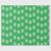 緑に雪が降る ラッピングペーパー (フラット)