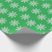 緑に雪が降る ラッピングペーパー (角)