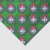 緑に青い白いフェスティバルサッカーボール 薄葉紙 (詳細)