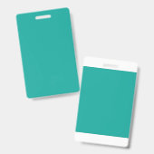 緑に青をブレンドしたグラデーション背景。 バッジ (正面＆裏面)