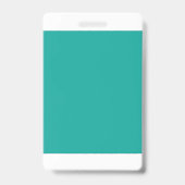 緑に青をブレンドしたグラデーション背景。 バッジ (裏面)