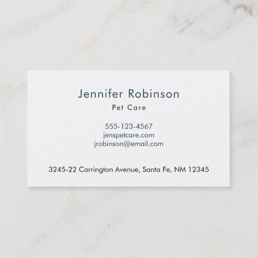 緑に骨が付いたかわいい犬のパターン 名刺 (裏面)