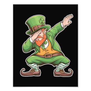 緑のいたずら小人 ダブダブダンス St Patricks Day フォトプリント
