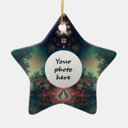 緑のおとぎ話 セラミックオーナメント (正面)