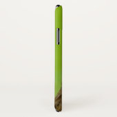 緑のおもしろいな鶏の顔 Case-Mate iPhoneケース (裏面/右)