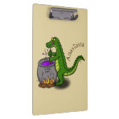 緑のおもしろいアリゲーター料理 クリップボード (右)