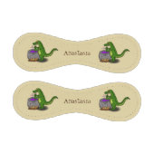 緑のおもしろいアリゲーター料理 野球ボール (パネル)