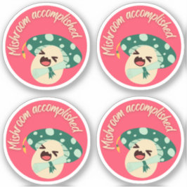 緑のおもしろいグラッドラベル – 4のパック シール