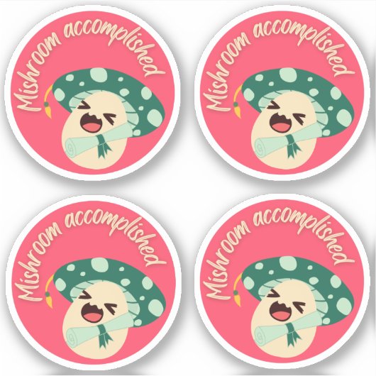 緑のおもしろいグラッドラベル – 4のパック シール (正面)