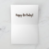 緑のおもしろいディメトロマンタックの恐竜の誕生日 カード (内部)