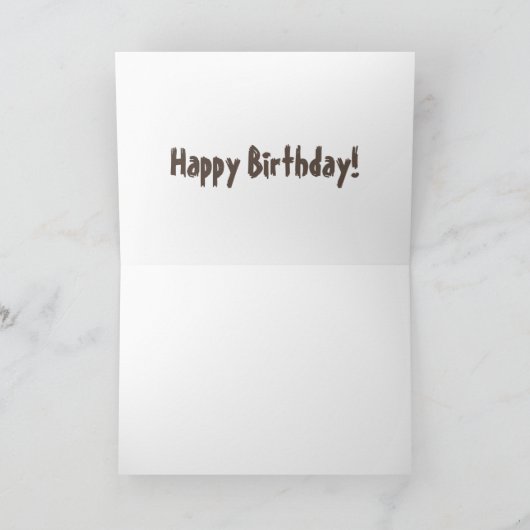 緑のおもしろいディメトロマンタックの恐竜の誕生日 カード (内部)