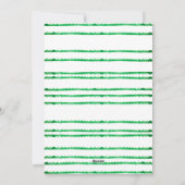 緑のおもしろいモダンフェスティバルフレームのクリスマスフォト シーズンカード (裏面)