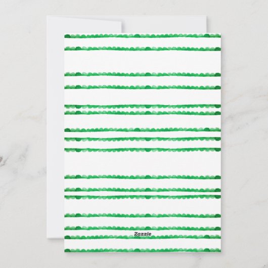 緑のおもしろいモダンフェスティバルフレームのクリスマスフォト シーズンカード (裏面)