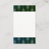 緑のお洒落トリム/矢印 名刺 (裏面)