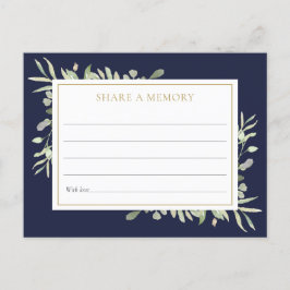 緑のお祝いの生活共有Aメモリカード ポストカード