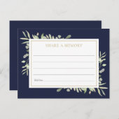 緑のお祝いの生活共有Aメモリカード ポストカード (正面/裏面)