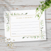 緑のお祝いの生活共有Aメモリカード ポストカード