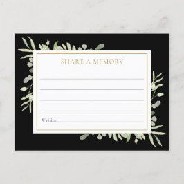 緑のお祝いの生活共有Aメモリカード ポストカード