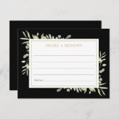 緑のお祝いの生活共有Aメモリカード ポストカード (正面/裏面)