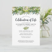 緑のお祝い葬儀記念 招待状 (スタンド正面)