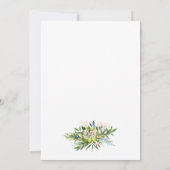 緑のお祝い葬儀記念 招待状 (裏面)