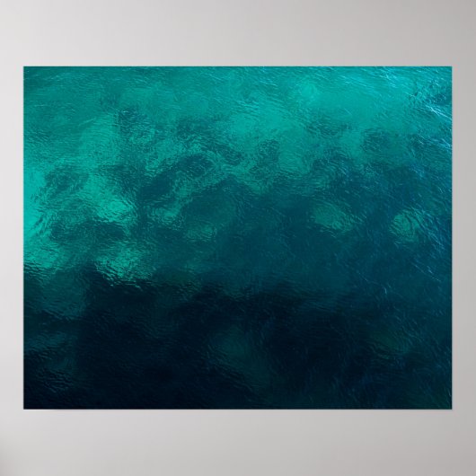 緑のかすりガラスのテクスチャ ポスター (正面)