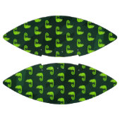 緑のかわいいカメレオン アメリカンフットボール (パネル)