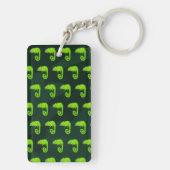 緑のかわいいカメレオン キーホルダー (裏面)