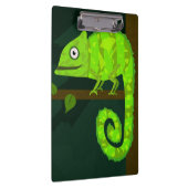 緑のかわいいカメレオン クリップボード (右)