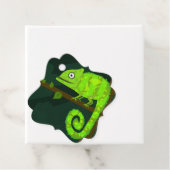 緑のかわいいカメレオン フェイバータグ (インサイチュ)