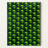 緑のかわいいカメレオン プランナー手帳 (裏面)