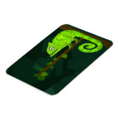 緑のかわいいカメレオン マグネット (左側)