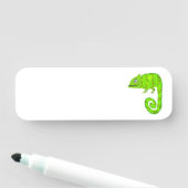 緑のかわいいカメレオン 名札 (インサイチュ)