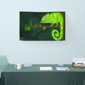 緑のかわいいカメレオン 横断幕 (トレードショー)