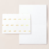 緑のかわいいカメレオン 箔カード (ディスプレー)