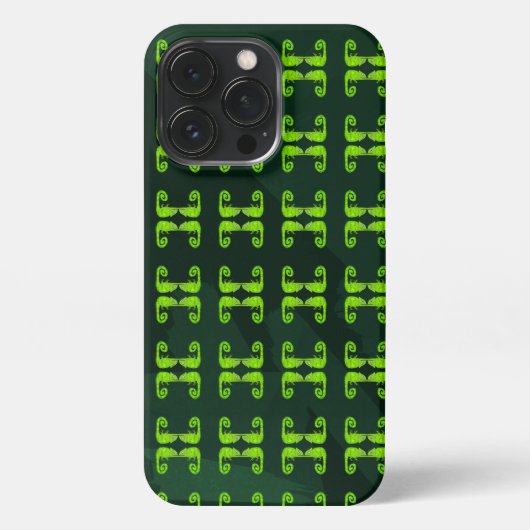 緑のかわいいカメレオン iPhoneケース (裏面)