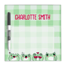 緑のかわいいキッズペルソナライズマンガガエル