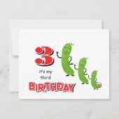 緑のきゅうり 招待状 (正面)