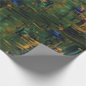 緑のきらめくの包装紙 ラッピングペーパー (角)