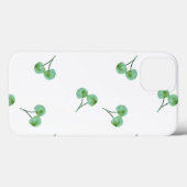 緑のさくらんぼパターンケースメイトiPhoneケース Case-Mate iPhoneケース (裏面 (横))