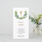 緑のしおりサンキューカード、バプテスマ支持 サンキューカード (スタンド正面)