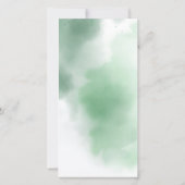 緑のしおりサンキューカード、バプテスマ支持 サンキューカード (裏面)