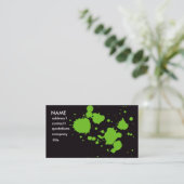 緑のしぶき 名刺 (スタンド正面)