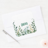 緑のつる植物パーティーシール スクエアシール (封筒)