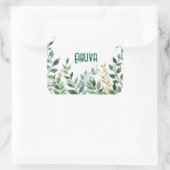 緑のつる植物パーティーシール スクエアシール (バッグ)