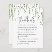 緑のつる植物詳細エンクロージャカード エンクロージャーカード (正面/裏面)