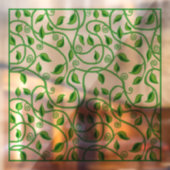 緑のつる植物離れとテンドリルの窓が貼り付く ウィンドウサイン (シート2)