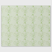 緑のつる植物 ラッピングペーパー (フラット)
